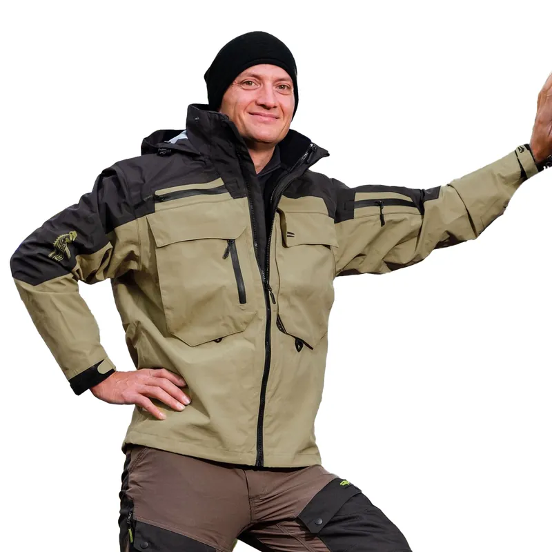 Legendfossil Outdoorjack Kenai - Waterdicht Outdoorjack - Fleecevoering - Winddicht - Desert Black - XXL Superprijs