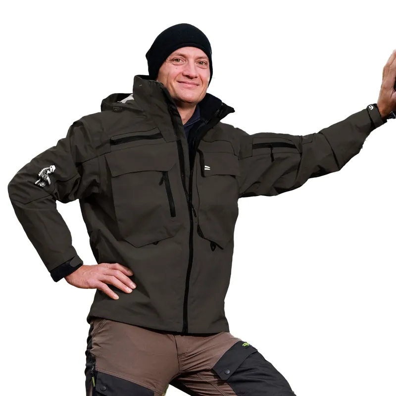 Legendfossil Outdoorjack Kenai - Waterdicht Outdoorjack - Fleecevoering - Winddicht - Graphit Black - L Voordeelprijs