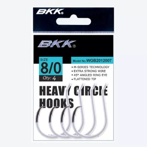 BKK Heavy Circle Hook - Glow - #10/0 - 3pcs Hoge Kwaliteit