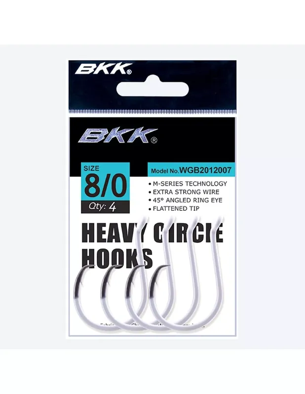 BKK Heavy Circle Hook - Glow - #10/0 - 3pcs Hoge Kwaliteit