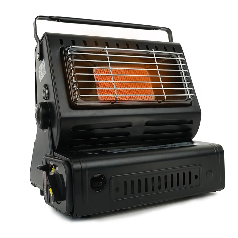 Alleen Vandaag Eurocatch Gaskachel - Heater - Kacheltje - Terrasverwarmer - Campingkachel - Gas Heater - Verstelbaar - Draagbaar