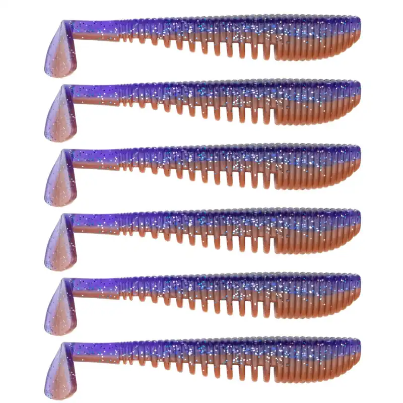 Senshu - MG Shad - 7,5cm - 6st - Purple / Orange Laatste Versie
