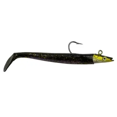 Goedkoop Team Deep Sea - Sandeel Shad - 12cm -16gr - 1st - Black Gold