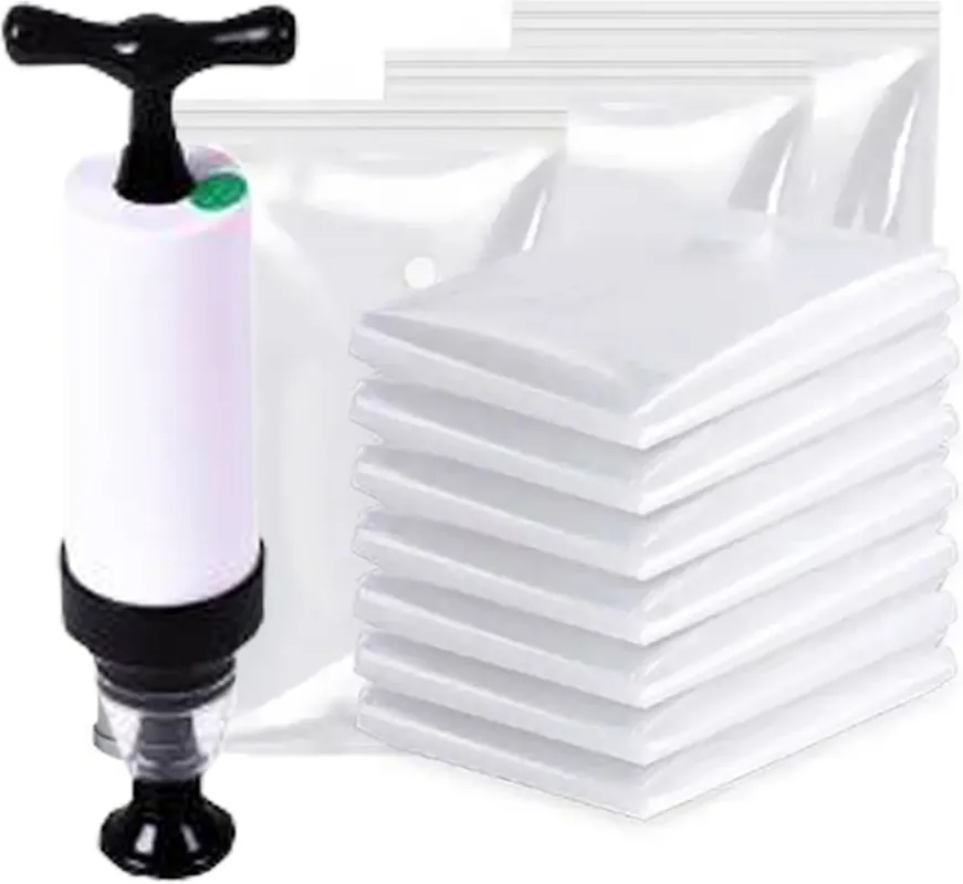 Vacumeerset - Vacumeren - Vacuumpomp - Vacuumzakken - 50 st Betrouwbaar
