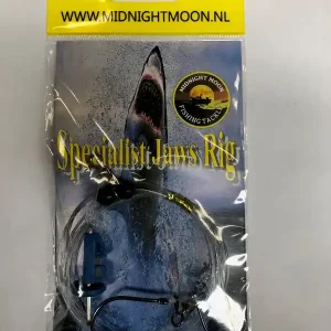 Laatste Kans Midnightmoon Haaien Onderlijn Specialist - 2-Haaks - Maat 2/0 - Lijn 0.80mm - Met Werp Clip