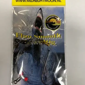 Beperkte Voorraad Midnightmoon Fluo Smooth Haaien Onderlijn - Haakmaat 3/0 - Hoofdlijn 80LBS - Haaklijn 40LBS