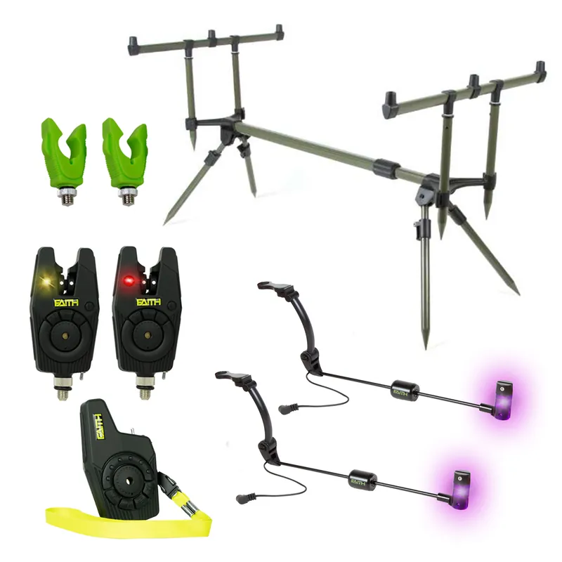 X2 Rodpod - Set - Deluxe 2 Rod - Transformer Rodpod - Incl 2 Beetmelders - 2 Swingers Tijdelijk Beschikbaar