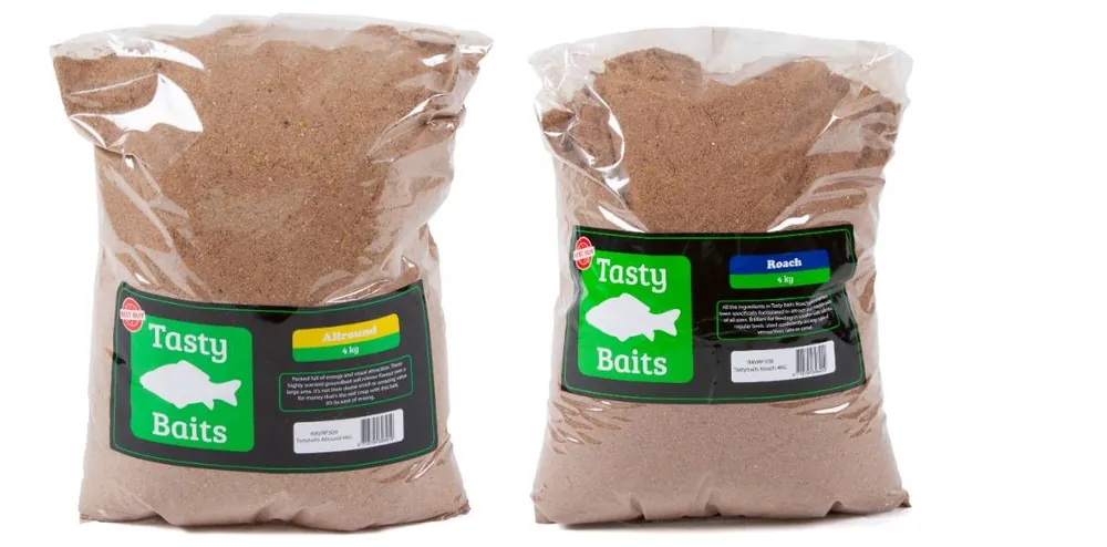 Aanbieding Tasty Baits Allround & Voorn Compleet Lokvoer - 2x 4kg - Lokvoer - Witvis - Kant en Klaar
