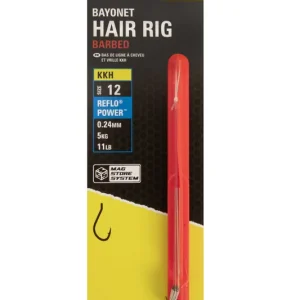 Direct Verzonden Preston 4"/10cm Bayonet Hair Rigs - Size 8 - KKH