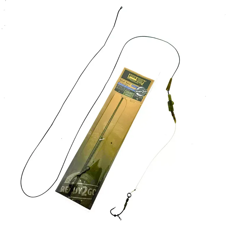 Superprijs PB Products R2G Clip SR Leader/Ronnie Rig Stiff - Size 4 - 2st. - Weed