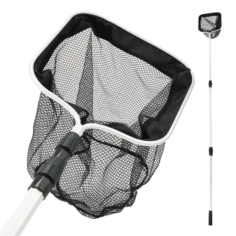 Laatste Versie Eurocatch Schepnet Forel - Vijvernet - Telescopische Steel 2.10m - Afm. Net 30x30x30cm