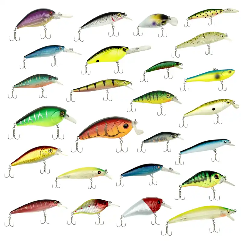 Fish-Xpro Kunstaasset Pluggenset 25 stuks Seizoensaanbieding