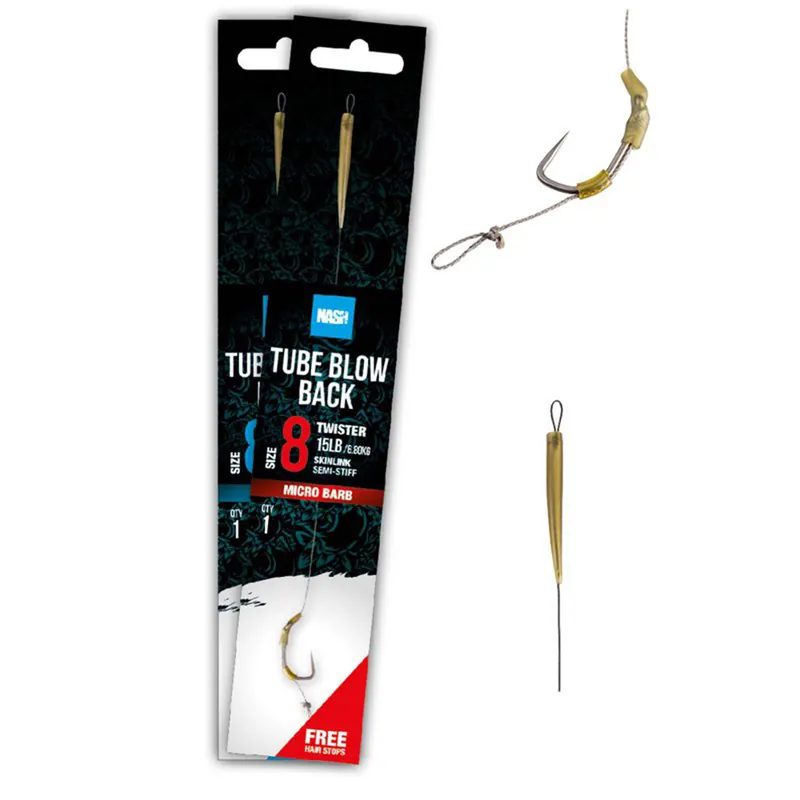 Actieprijs Nash Tube Blow Back Rig - Size 4
