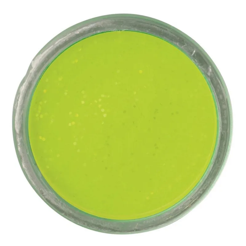 Express Levering Berkley Natural Glitter Troutbait - Garlic - Chartreuse Glitter