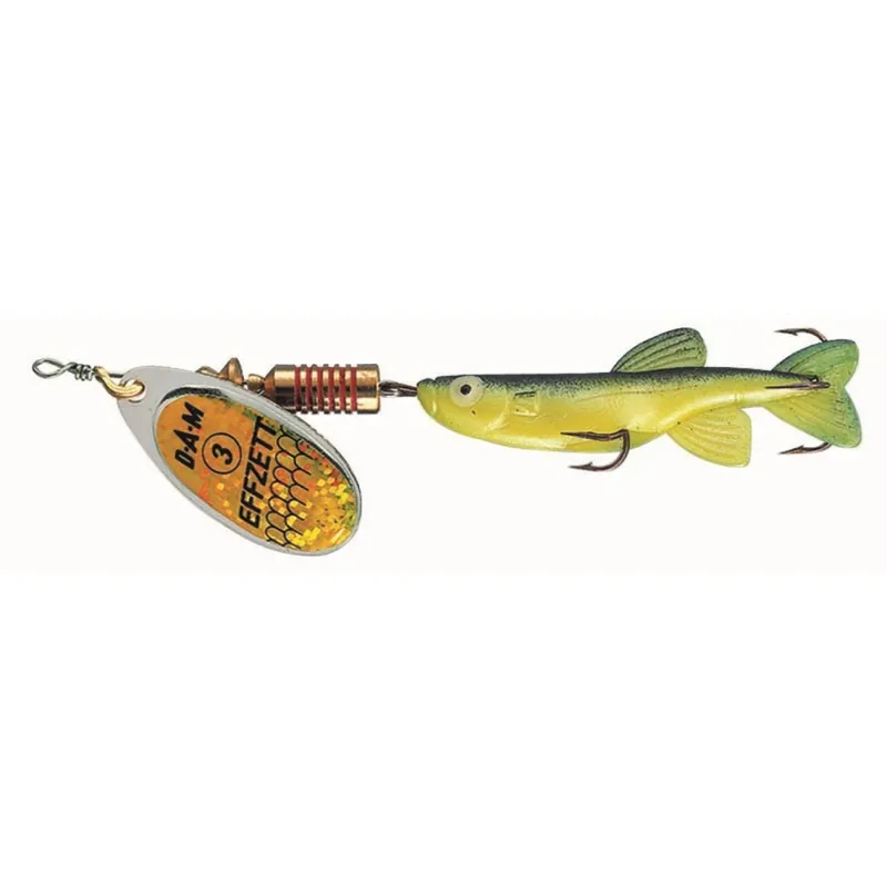 Dam Minnow Spinner 2 - 5G - Sinking - Yellow/Black Beperkte Voorraad
