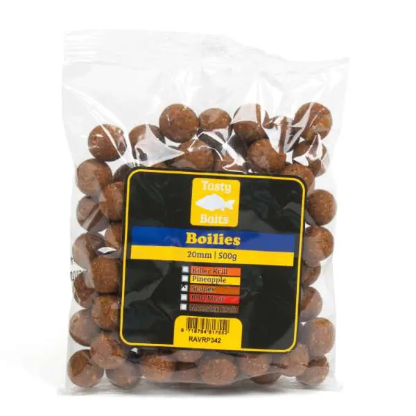 Fabrieksprijs Tasty Baits Daypack Boilie Scopex 20mm 500g