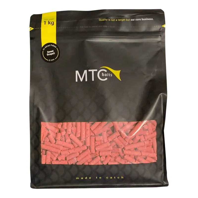 Actieprijs MTC Pellet Hi-Att - Strawberry Big Fish - 1kg - 6mm