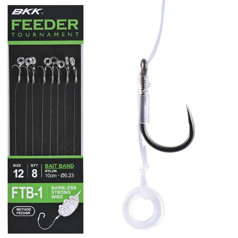 BKK Feeder Tournament - FTB-1 Bait Band Rigs - Size 12# Actieprijs