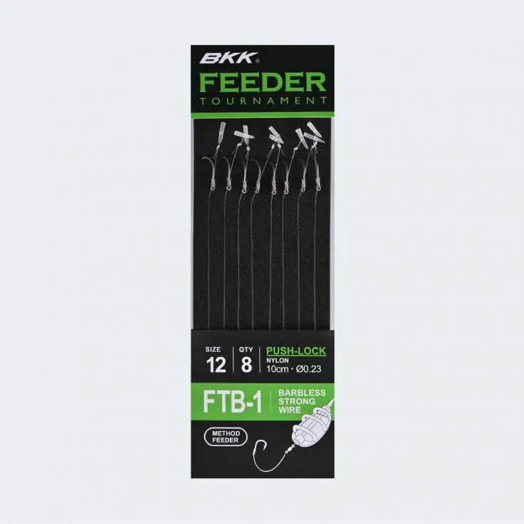 BKK Feeder Tournament - FTB-1 push-lock Rigs - Size 14# Lage Prijs