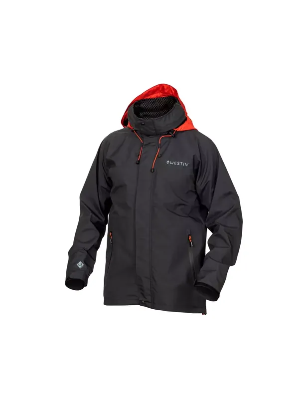 Westin W6 Rain Jacket - XXL - Steel Black Speciale Aanbieding
