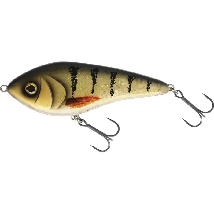 Uitverkoop Westin Swim Glidebait - 10cm - 31g - Low Floating - 3D Amber Perch