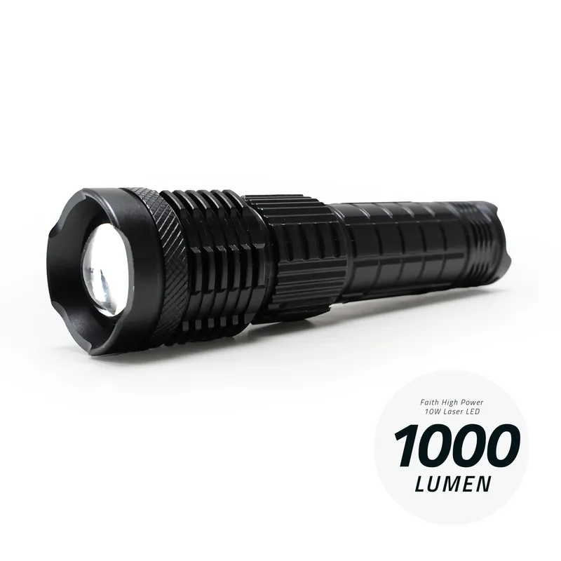 Shop Nu Faith High Power Laser LED - 10W - Flashlight - Rechargeable