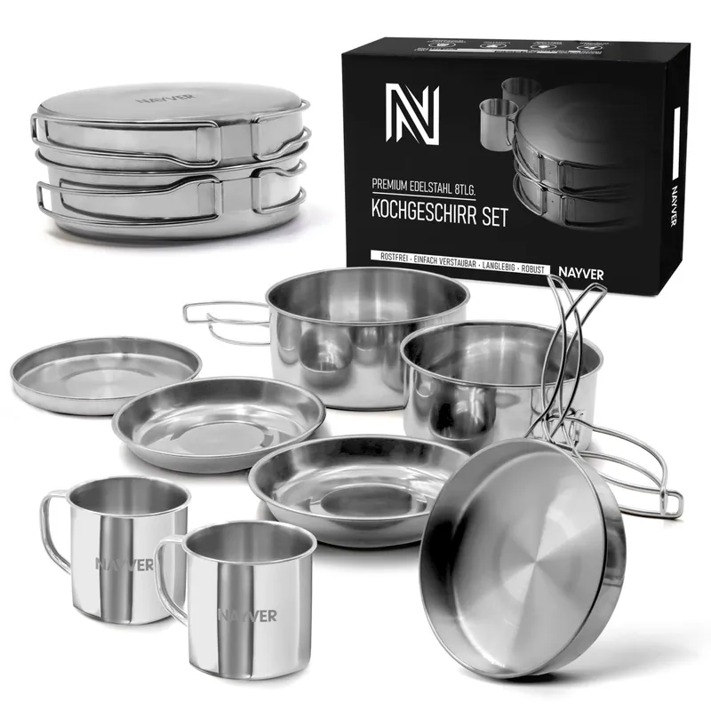 Betrouwbaar NAYVER pannenset (potten, pannen & kopjes) - Outdoor pannenset