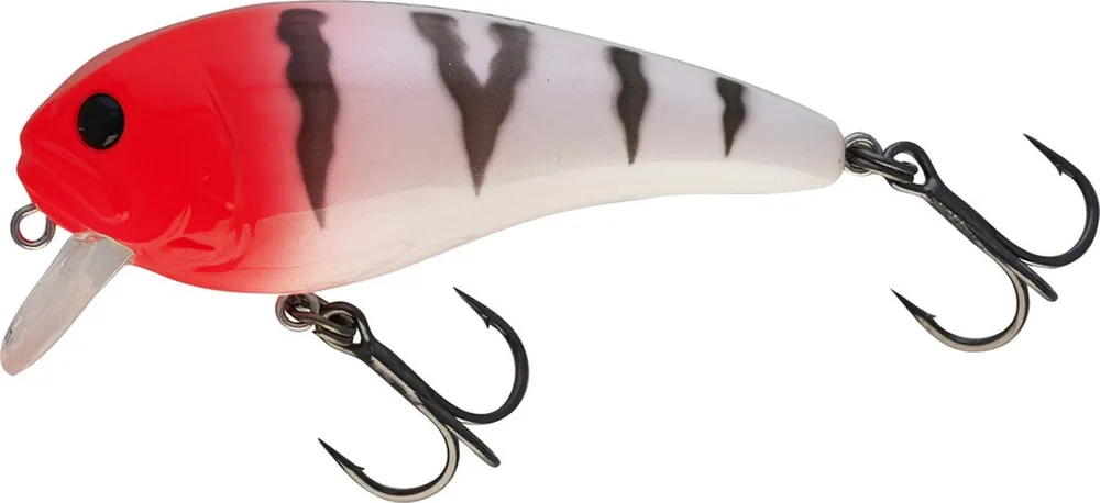 Westin FatBite - Crankbait - 8cm - 24g - Floating - Striped Redhead Premium