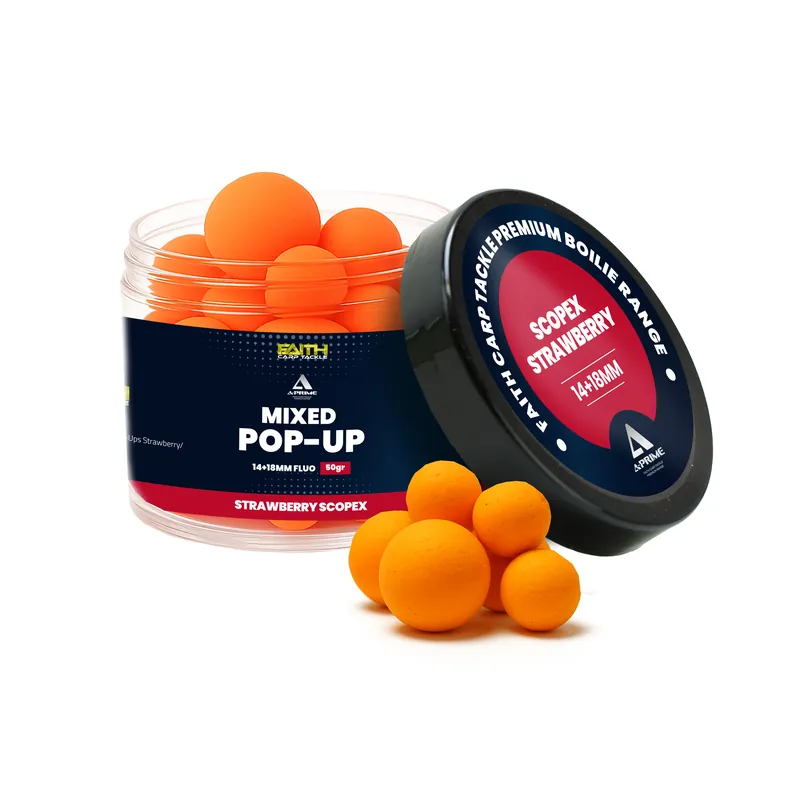 Faith A-Prime Pop-Ups - 14+18mm - 150ml - Strawberry/Scopex Nu Kopen