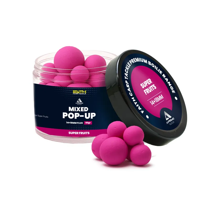 Direct Verzonden Faith A-Prime Pop-Ups - 14+18mm - 150ml - Super Fruit