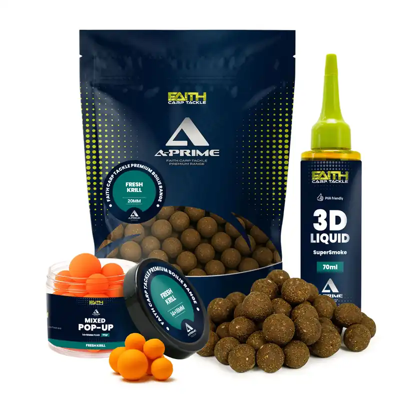 Beperkt Aanbod Faith A-Prime Boilie combi deal - Fresh Krill