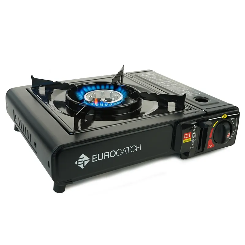 Gratis Retour Eurocatch Outdoor - Kooktoestel op Gas - Camping Kooktoestel - Gaspit - Gasfornuis - Gasstel - Cooker