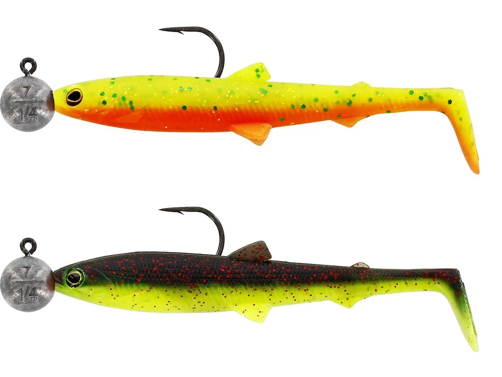 Speciale Aanbieding Westin - Bullteez Shadtail - R 'N R - 9.5Cm #4/0 7G - Dark Water Mix 6 - 2Pcs