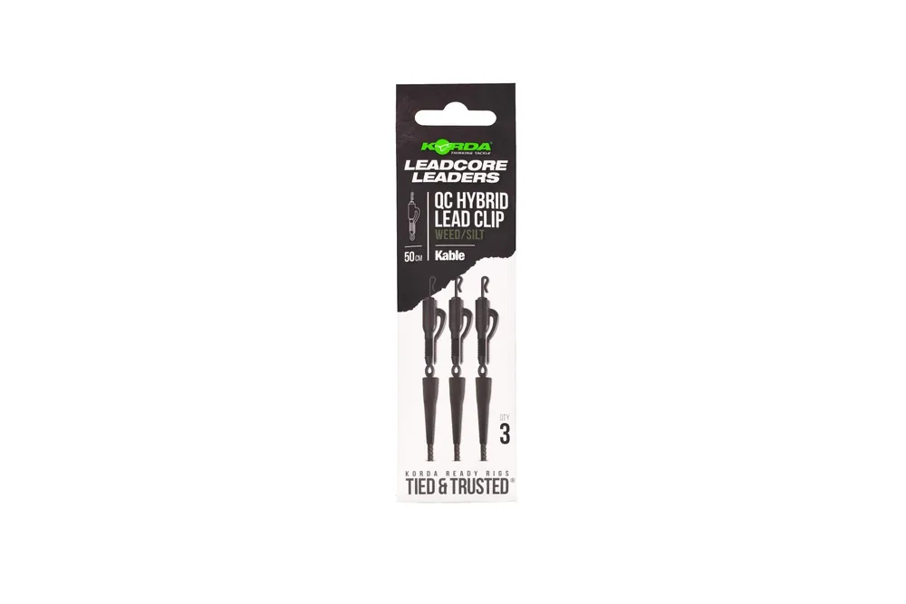 Korting Korda Kable Leadcore Leader QC Hybrid Leadclip 50cm - Gravel