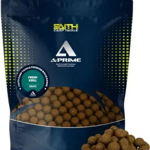 Shop Nu Faith A-Prime Boilie - 5kg - 16mm - Fresh Krill