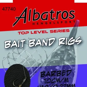 ALBATROS HENGELSPORT Toplevel Baitband Rig Medium 10cm (8stuks) Haak 12/0.20mm Goedkoop