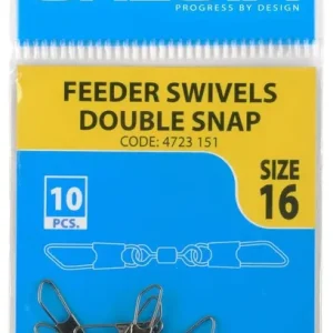 CRESTA Feeder Swivels Double Snap (10stuks) 14 Seizoensaanbieding