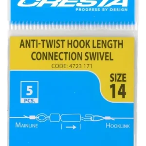 Hete Deal CRESTA Hooklength Connection Swivel (5stuks) 12