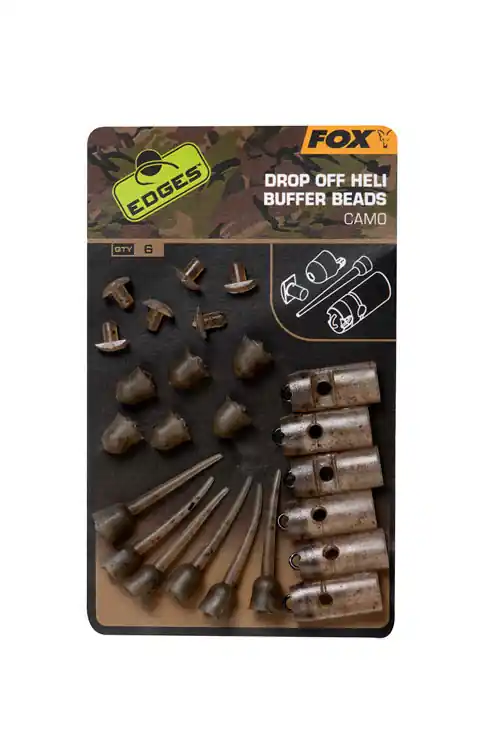 FOX Camo Drop Off Heli Buffer Bead Kit (6stuks) Gecertificeerd
