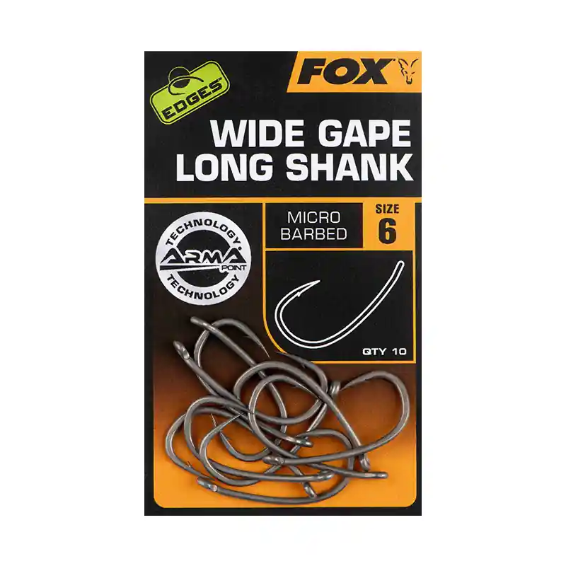 Rechtstreeks Van De Fabrikant FOX Edges Supe Wide Gape Long Shank (10stuks) 4