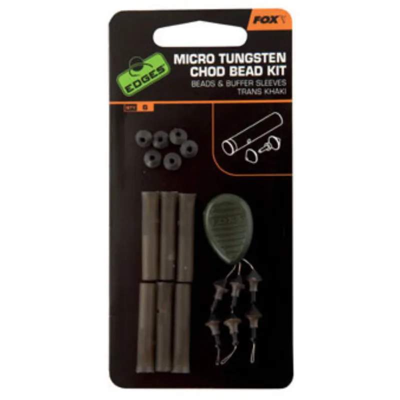 FOX Micro Chod Bead Kit Trans Khaki (6stuks) Dagaanbieding