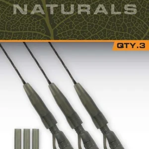 FOX Naturals Submerged Power Grip Lead Clip Leaders (3stuks) 30lb Lage Prijs