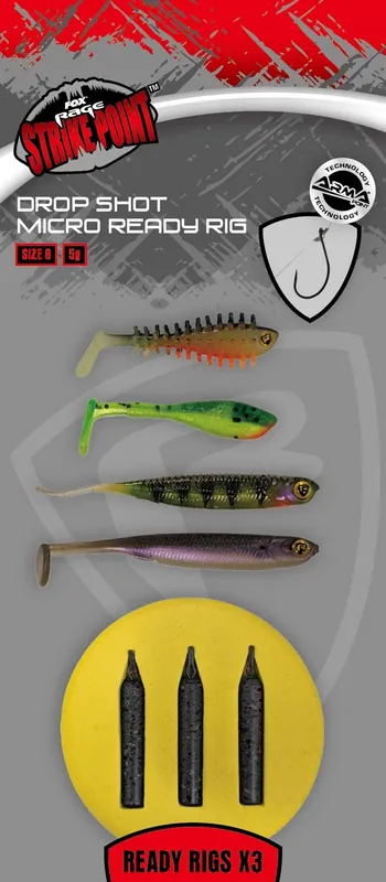 FOX RAGE Dropshot Ready Rigs Mini - Size 2 Laatste Versie
