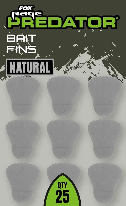 FOX RAGE PREDATOR Bait Fins Natural (25stuks) Hete Deal