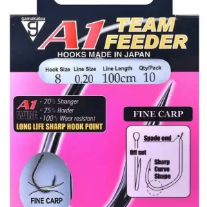 Seizoensaanbieding GAMAKATSU Booklet A1 Fine Carp 100cm (10stuks) 14-0.16MM