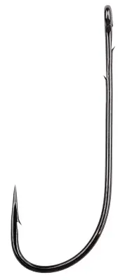 GAMAKATSU Worm 36 Hooks NS Black (6stuks) Maat 4 - 6st Exclusieve Aanbieding