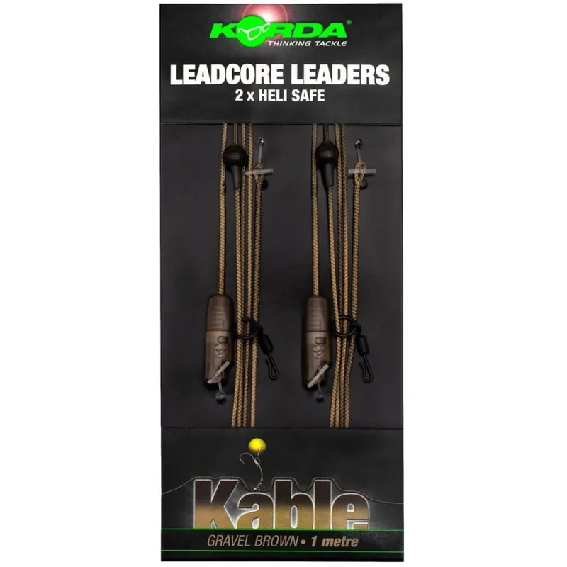 Betaalbaar KORDA Leadcore Leader Heli Safe (2stuks) Gravel