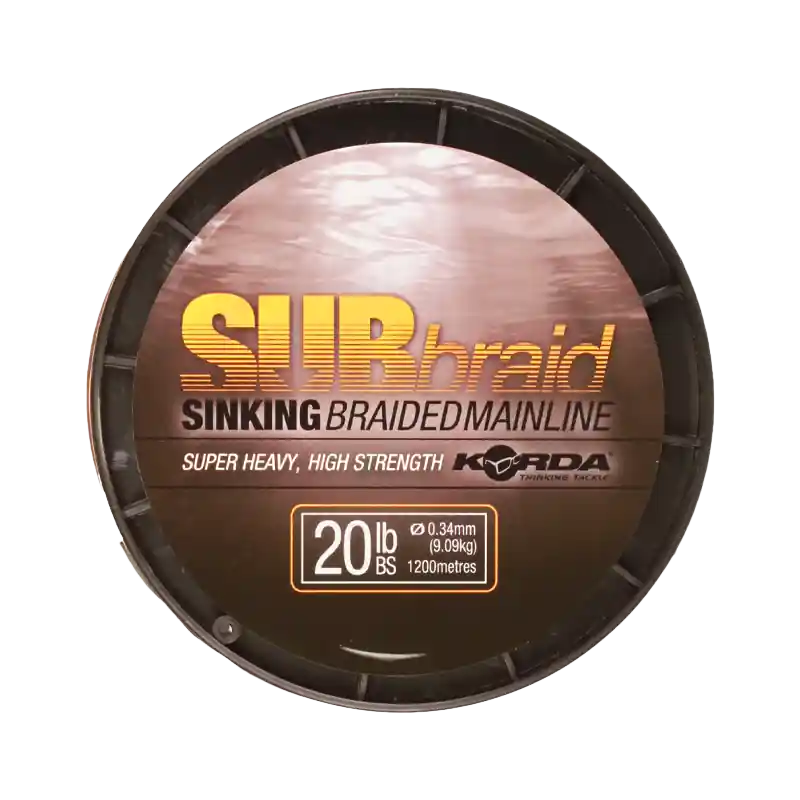 KORDA Sub Braid - Gevlochten Karperlijn (1200m) 0.30mm - 6.82kg/15lb Populair