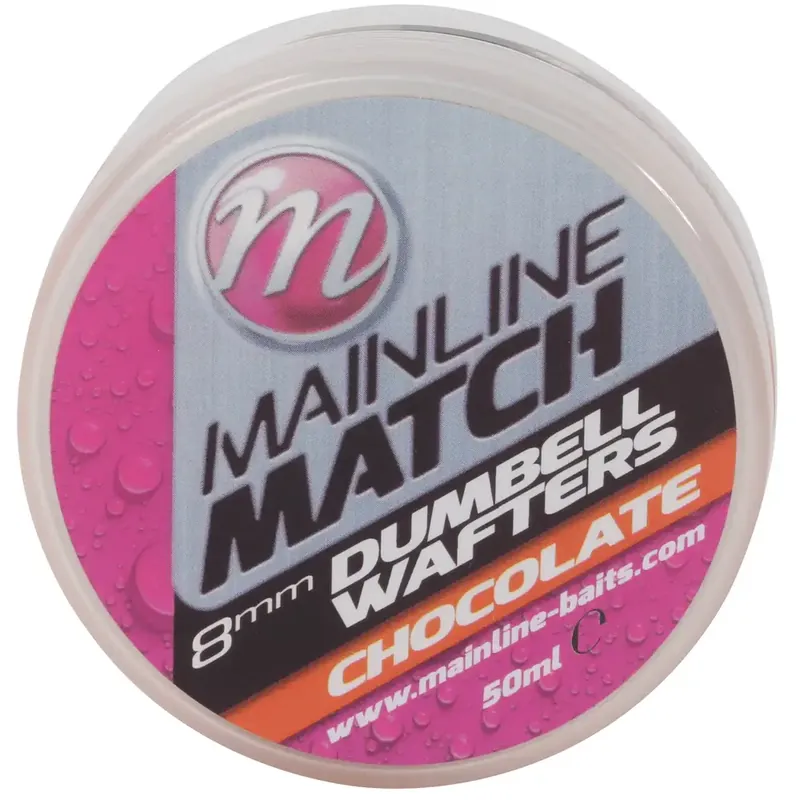 Uitverkoop MAINLINE Dumbell Wafters Orange Chocolate (50ml) 6mm