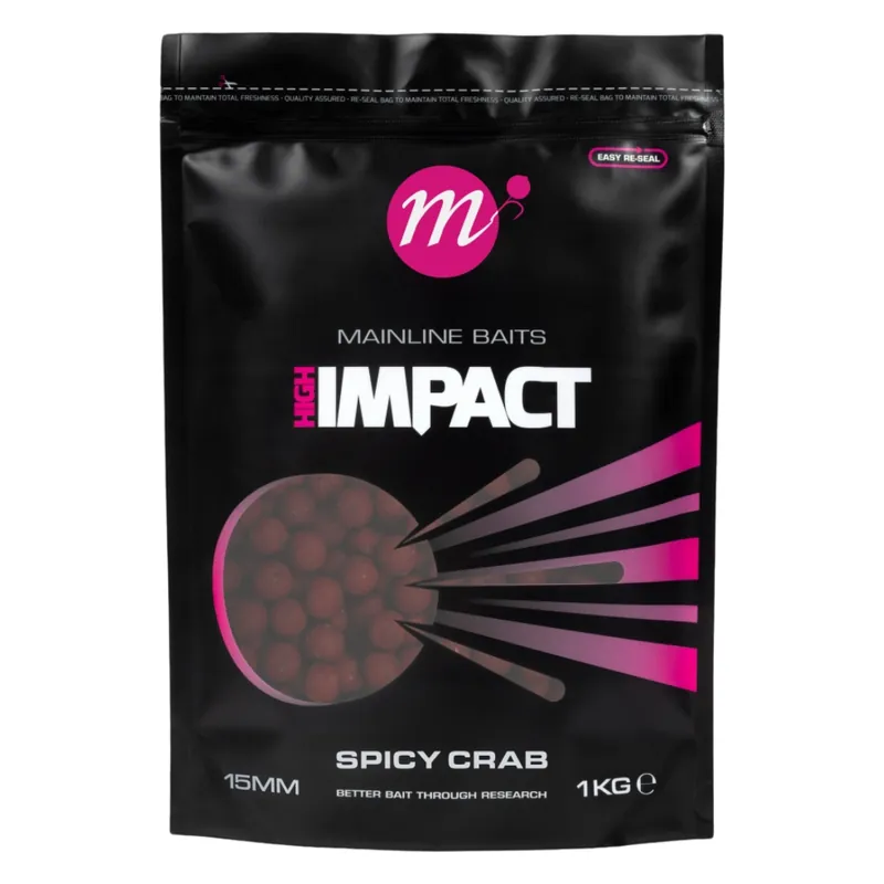 Koop Online MAINLINE High Impact Boilies Spicy Crab (1kg) 20 mm